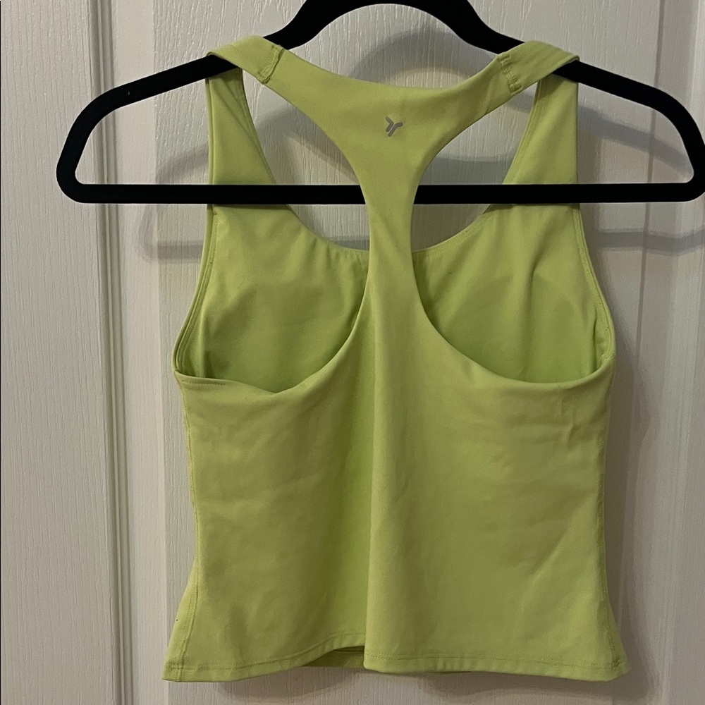 Old Navy Yellow Green Women's Powersoft Longline Tank - Picture 3 of 6